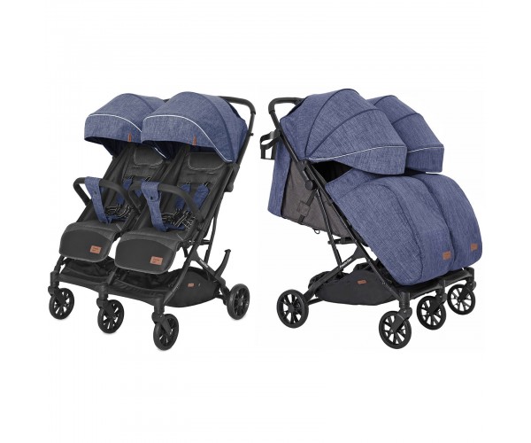 Прогулочная коляска для двойни Carrello Presto Duo CRL-5506 с дождевиком, Синяя
Прогулочная коляска для двойни Carrello Presto Duo CRL-5506 с дождевиком, Синяя
