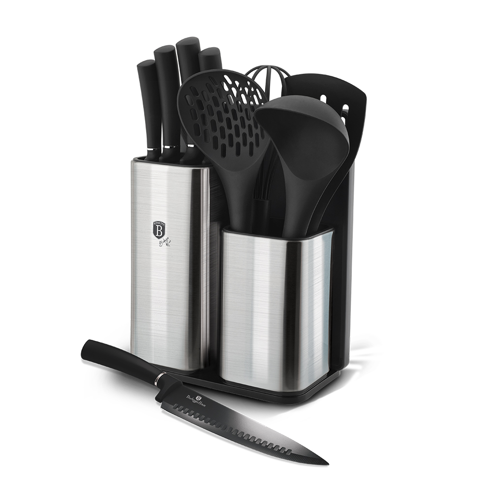 Набор ножей на подставке 12 предметов Berlinger Haus BLACK SILVER Collection BH-6247
Набор ножей на подставке 12 предметов Berlinger Haus BLACK SILVER Collection BH-6247