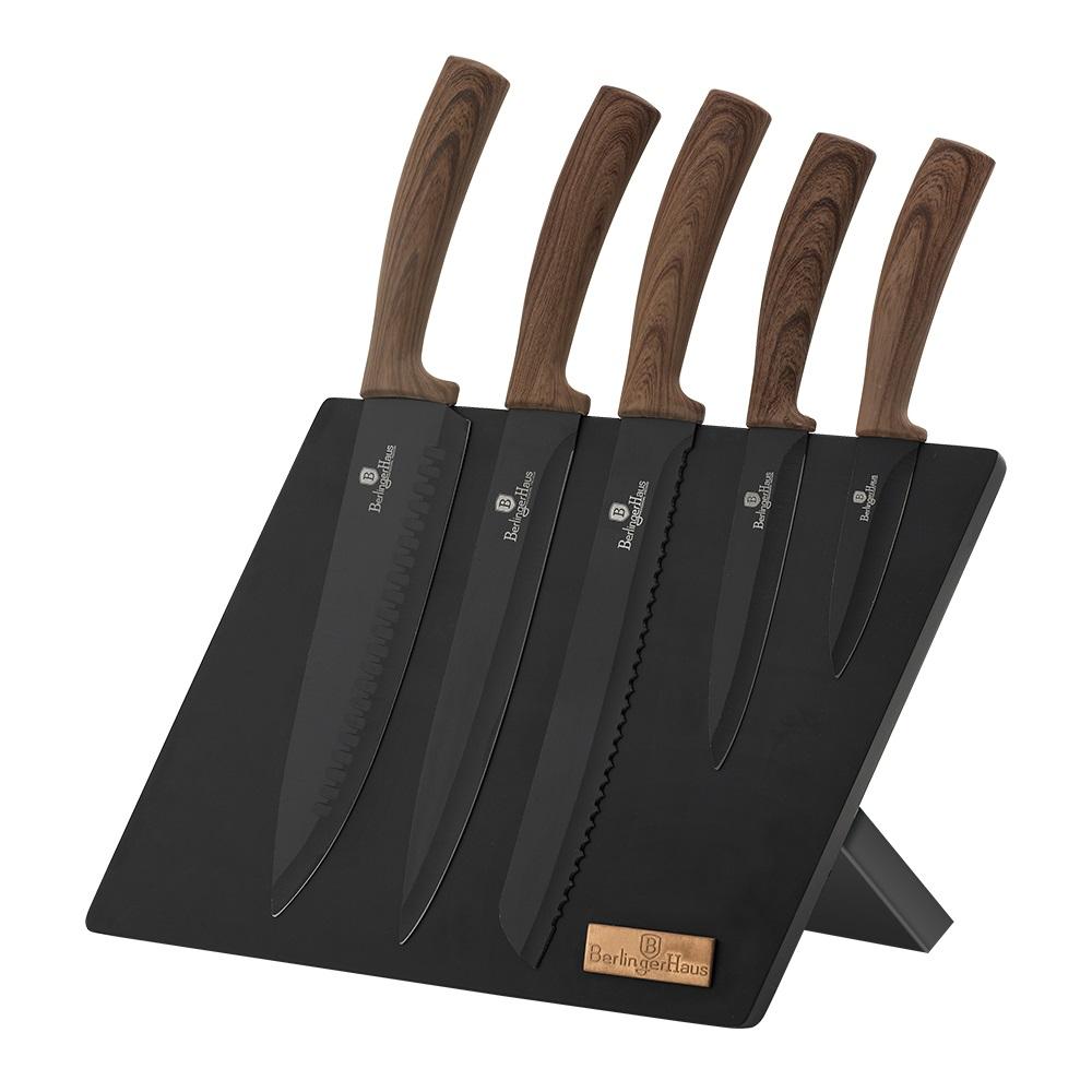 Набор ножей на магнитной подставке Berlinger Haus Ebony Rosewood Collection 6 предметов BH-2520
Набор ножей на магнитной подставке Berlinger Haus Ebony Rosewood Collection 6 предметов BH-2520