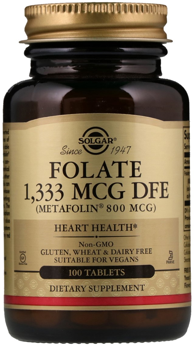 Витамины Solgar Фолиевая Кислота В9 Метафолин Metafolin 800 мкг 100 таблеток (033984019454)
Витамины Solgar Фолиевая Кислота В9 Метафолин Metafolin 800 мкг 100 таблеток (033984019454)