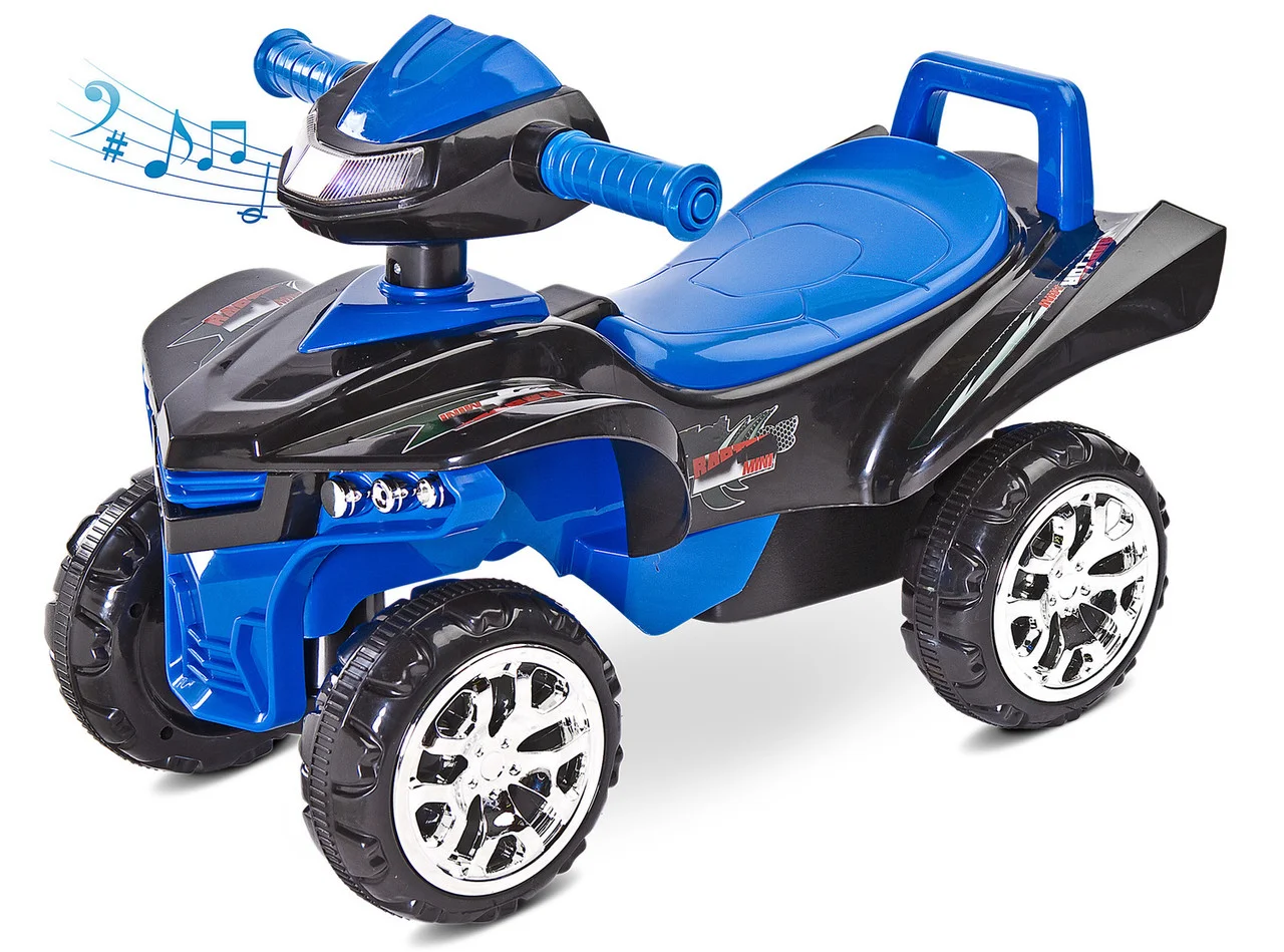 Квадроцикл для катания Caretero Mini Raptor Navy со звуковыми эффектами и мелодиями + багажник и прорезиненные ручки
Квадроцикл для катания Caretero Mini Raptor Navy со звуковыми эффектами и мелодиями + багажник и прорезиненные ручки