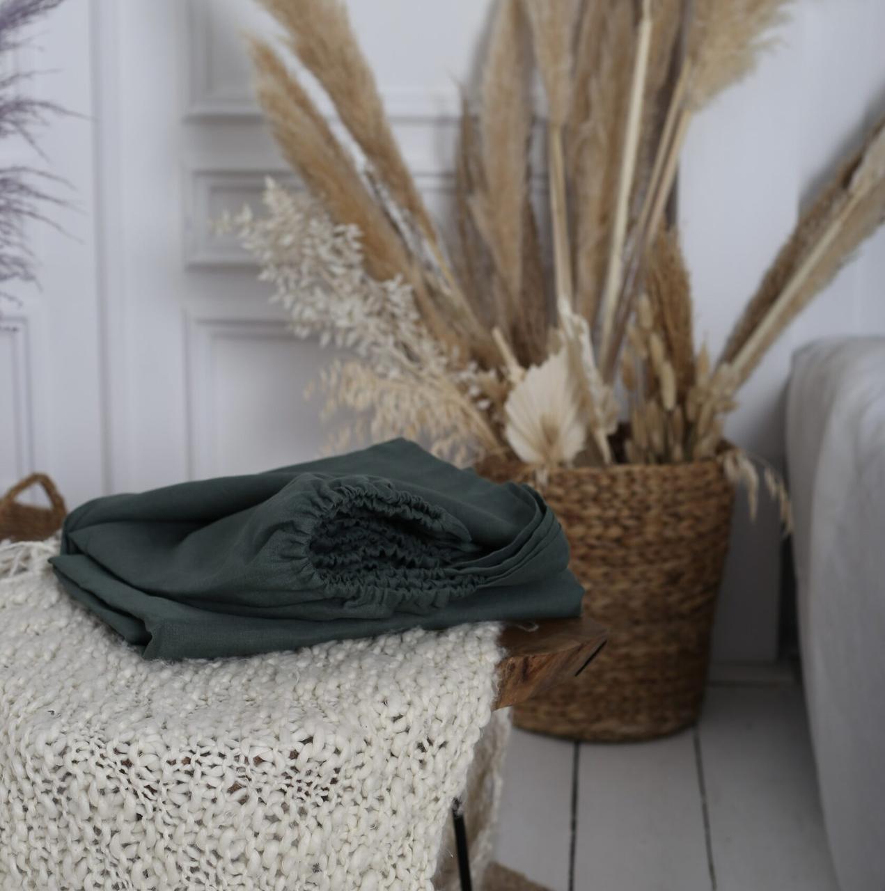 Крафтове простирадло Luxury Linen двоспальне на гумці 160 * 200 * 35 Green Forest
Крафтове простирадло Luxury Linen двоспальне на гумці 160 * 200 * 35 Green Forest