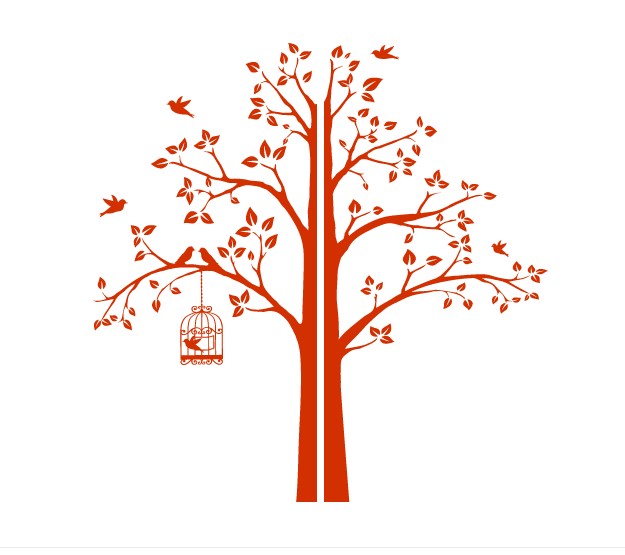 Интерьерная наклейка IdeaClock Tree with a cage, corner 190х195 см Оранжево-красный(62274-46-11)
Интерьерная наклейка IdeaClock Tree with a cage, corner 190х195 см Оранжево-красный(62274-46-11)