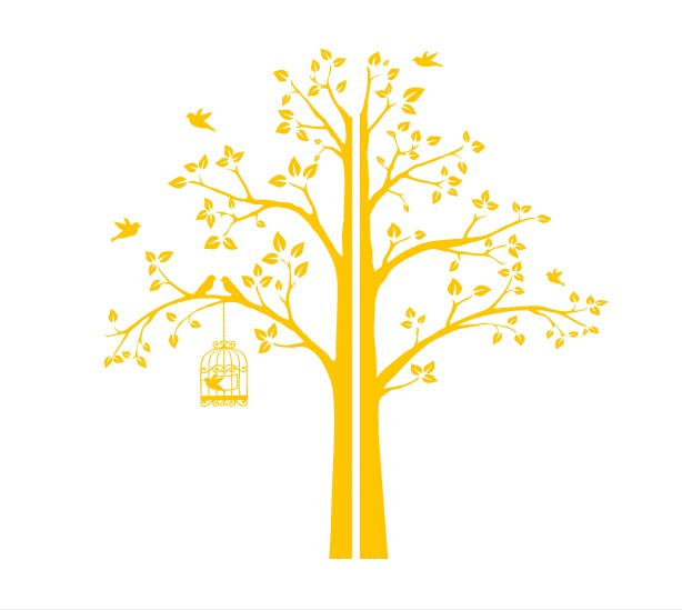 Интерьерная наклейка IdeaClock Tree with a cage, corner 190х195 см Желтый(62274-46-4)
Интерьерная наклейка IdeaClock Tree with a cage, corner 190х195 см Желтый(62274-46-4)