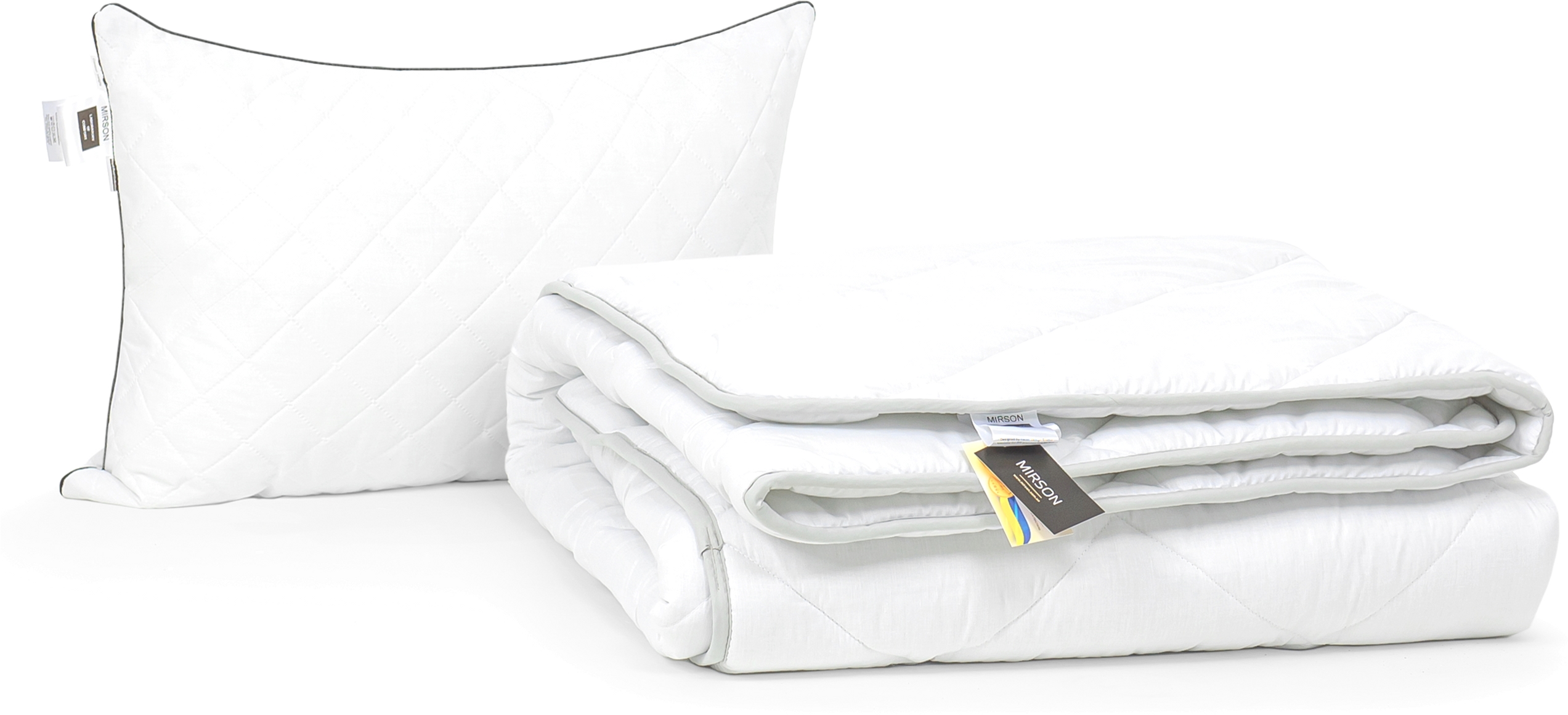 Набор антиаллергенный MirSon Eco-Soft Зима Royal Pearl №2550 одеяло 200х220 см + 2 подушки 50х70 мягкие
Набор антиаллергенный MirSon Eco-Soft Зима Royal Pearl №2550 одеяло 200х220 см + 2 подушки 50х70 мягкие