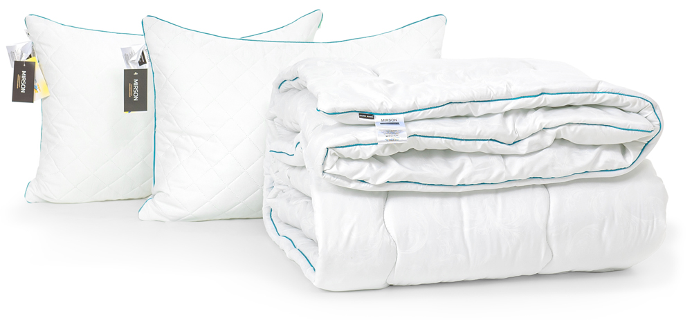 Набор с бамбуковым волокном MirSon Eco Hand Made Деми №3306 Одеяло 200х220 + 2 подушки 50х70 упругие 
Набор с бамбуковым волокном MirSon Eco Hand Made Деми №3306 Одеяло 200х220 + 2 подушки 50х70 упругие