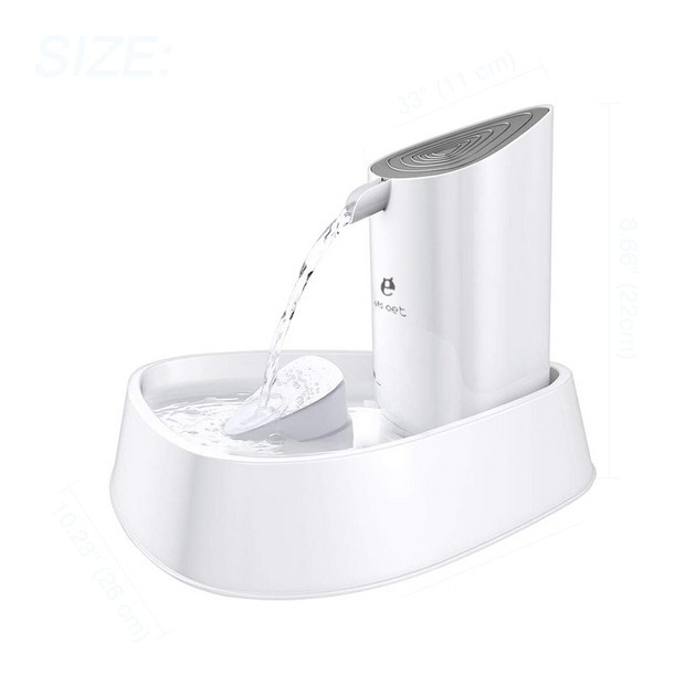 Поилка-дозатор для кота автоматическая ESL PET c подсветкой и фильтром 1.5L (white) P033
Поилка-дозатор для кота автоматическая ESL PET c подсветкой и фильтром 1.5L (white) P033