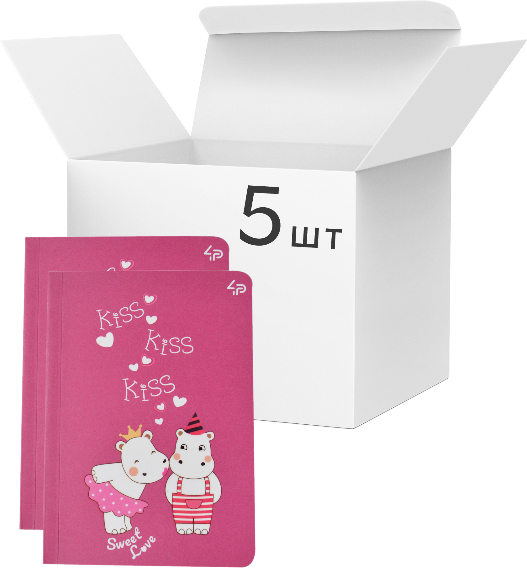 Упаковка блокнотов 4Profi Profiplan Sweet love note А5 в клетку 40 листов Hippos 5 шт (904358)
Упаковка блокнотов 4Profi Profiplan Sweet love note А5 в клетку 40 листов Hippos 5 шт (904358)