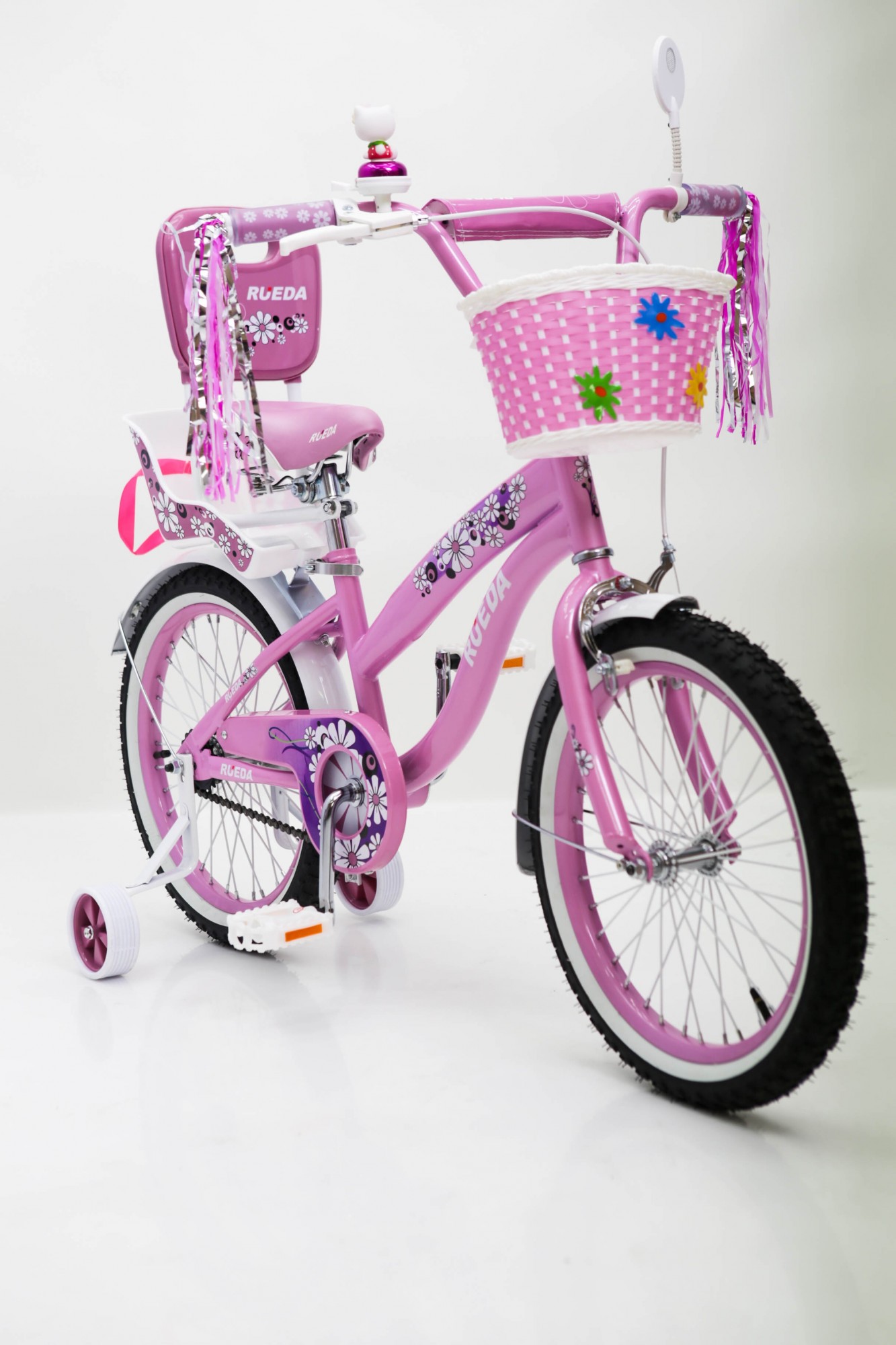Велосипед для дівчаток RUEDA Flower 18-03B рожевий 18" з кошиком та сидінням для ляльки
Велосипед для дівчаток RUEDA Flower 18-03B рожевий 18" з кошиком та сидінням для ляльки