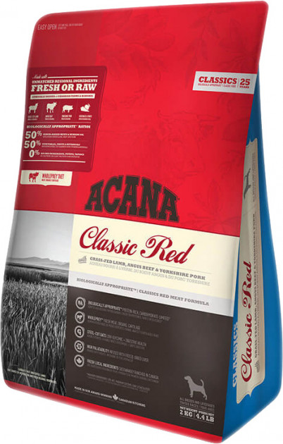 Сухой корм для собак всех пород ACANA Classic Red для всех стадий жизни со вкусом ягненок, говядина, свинина 2 кг (a56120)
Сухой корм для собак всех пород ACANA Classic Red для всех стадий жизни со вкусом ягненок, говядина, свинина 2 кг (a56120)
