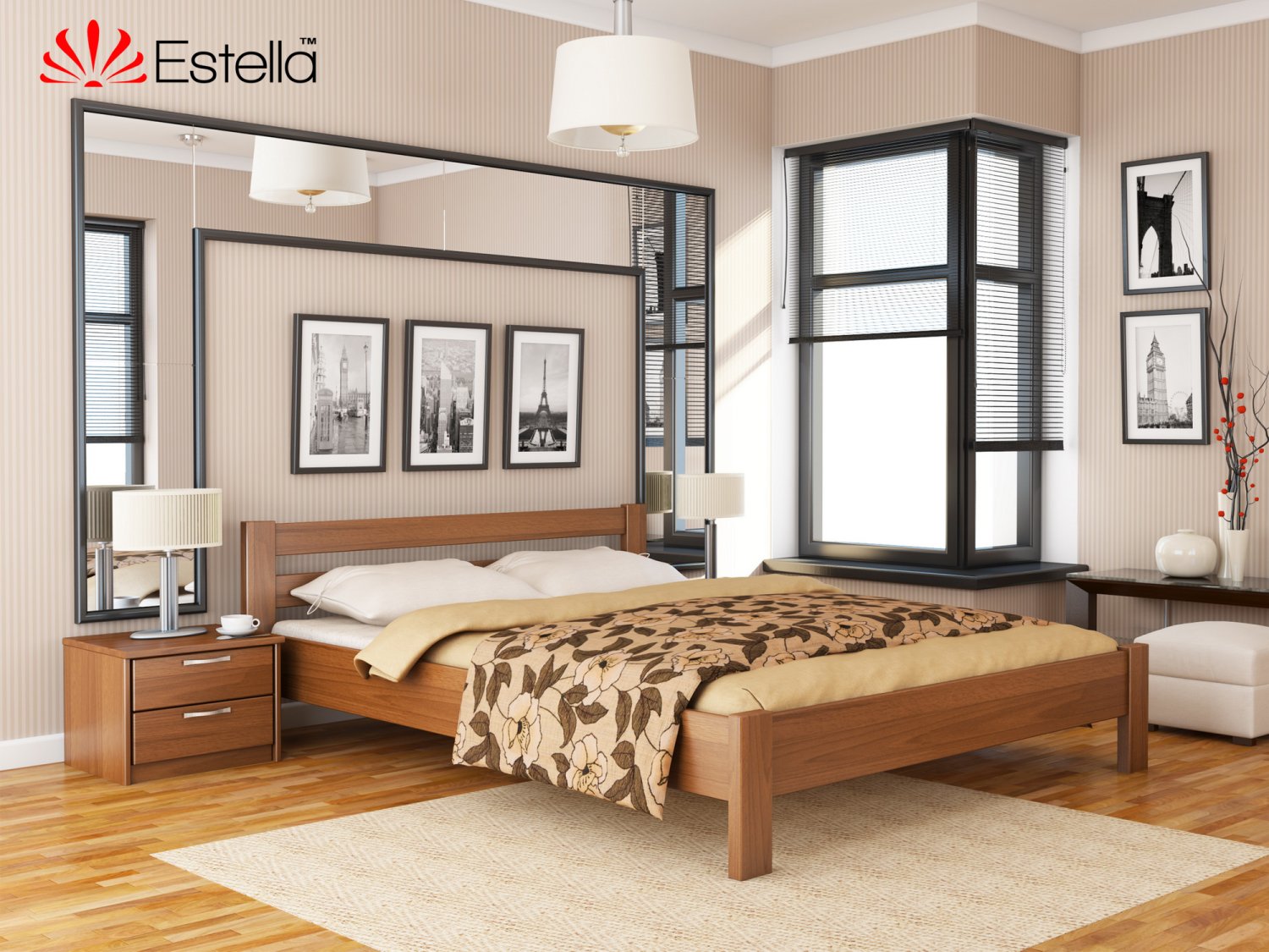 Кровать двуспальная деревянная 140х200 Estella Рената Ольха (Массив-105) Л2.5
Кровать двуспальная деревянная 140х200 Estella Рената Ольха (Массив-105) Л2.5