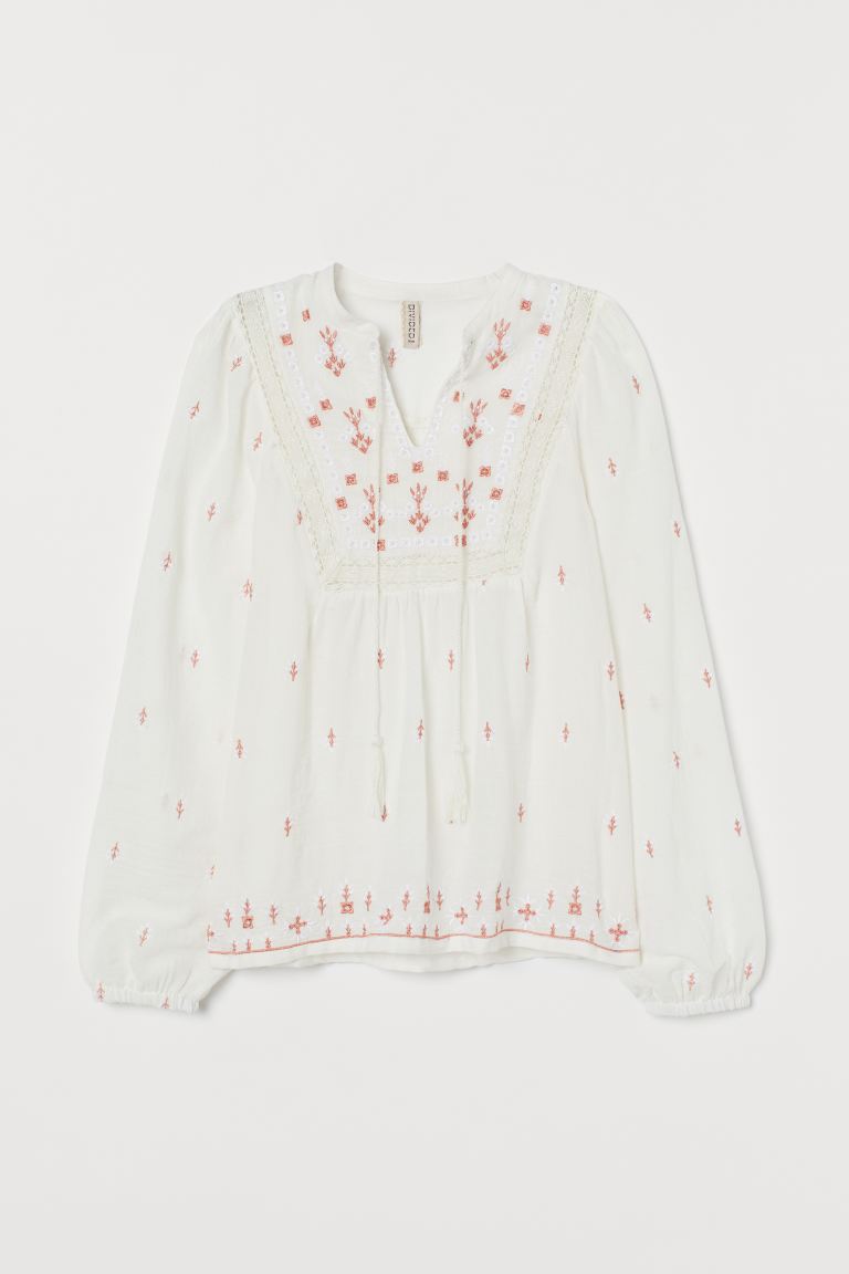 Блузка из хлопка с вышивкой H&M Белый/Приглушенный розовый, Блузка из хлопка с вышивкой H&M 38 Белый/Приглушенный розовый
Блузка из хлопка с вышивкой H&M Белый/Приглушенный розовый, Блузка из хлопка с вышивкой H&M 38 Белый/Приглушенный розовый