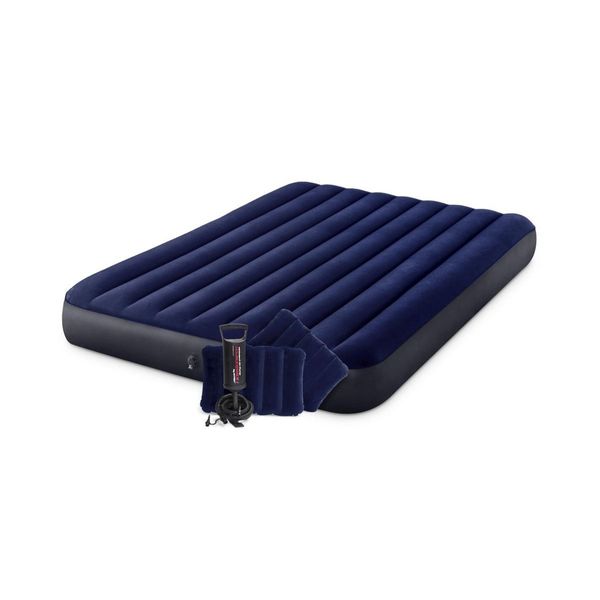 Двуспальный надувной матрас Intex 64765 (1.52 x 2.03 x 25 см) Classic Downy Airbed + Ручной насос и 2 подушки
Двуспальный надувной матрас Intex 64765 (1.52 x 2.03 x 25 см) Classic Downy Airbed + Ручной насос и 2 подушки