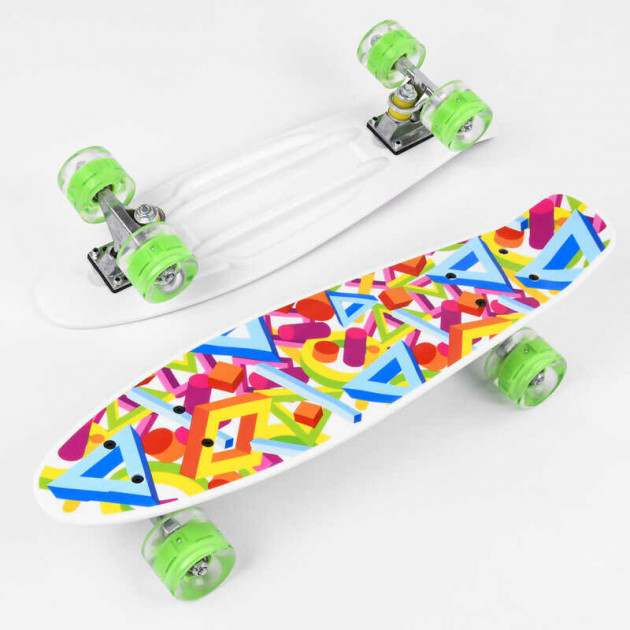 Скейт Пенні Борд маленький Лонгборд Best Board F 10765 Original для фрірайду, дошка 55 см, колеса поліуретанові d=6 см світяться, Різнокольоровий (99648)
Скейт Пенні Борд маленький Лонгборд Best Board F 10765 Original для фрірайду, дошка 55 см, колеса поліуретанові d=6 см світяться, Різнокольоровий (99648)
