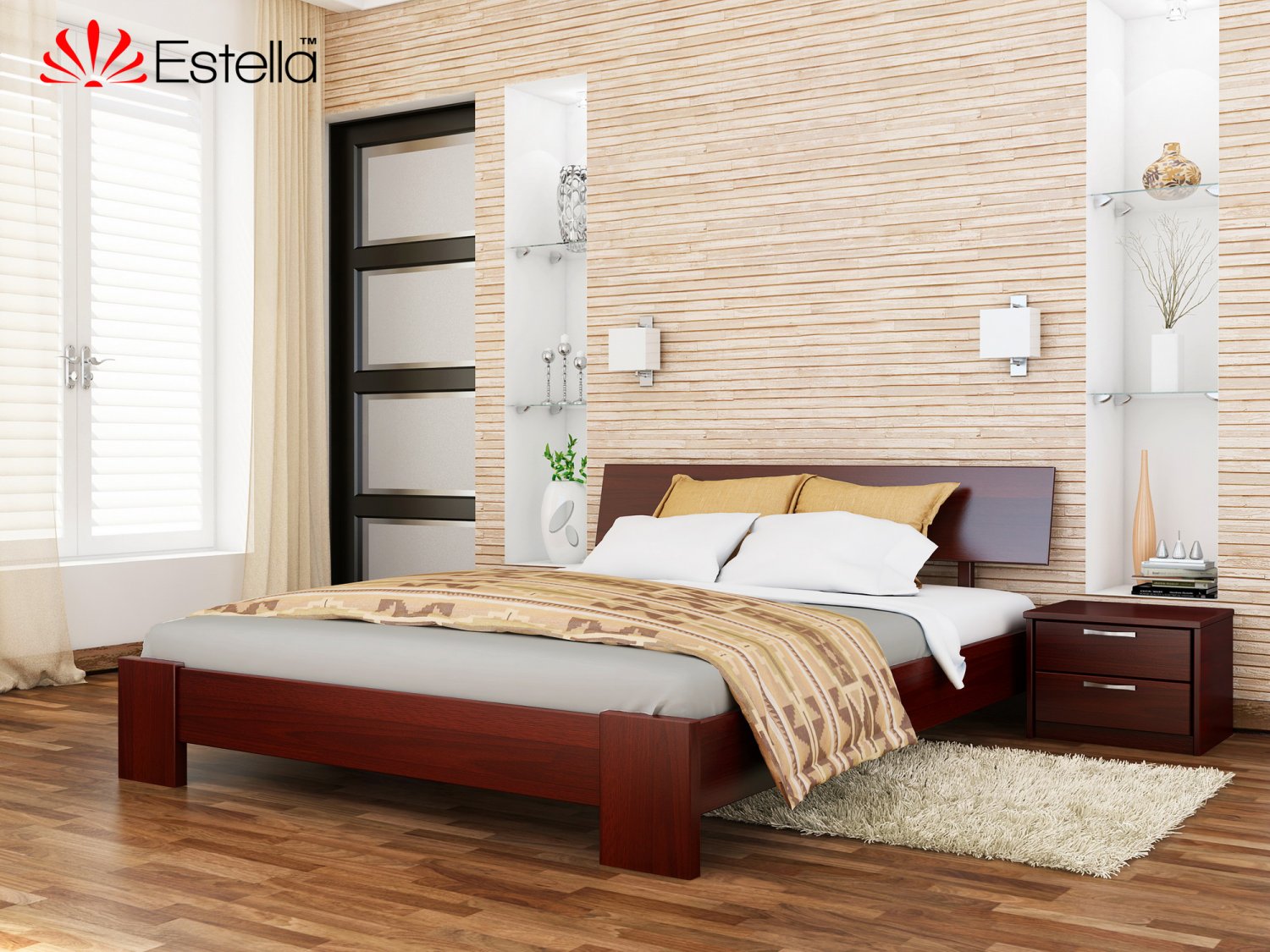 Кровать двуспальная 160х190 деревянная Estella Титан Махонь (Массив-104) Л2.5
Кровать двуспальная 160х190 деревянная Estella Титан Махонь (Массив-104) Л2.5