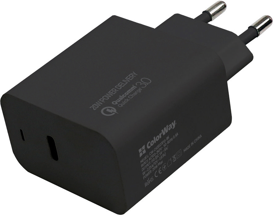 Сетевое зарядное устройство ColorWay Power Delivery Port USB Type-C (20W) Black (CW-CHS023PD-BK)
Сетевое зарядное устройство ColorWay Power Delivery Port USB Type-C (20W) Black (CW-CHS023PD-BK)