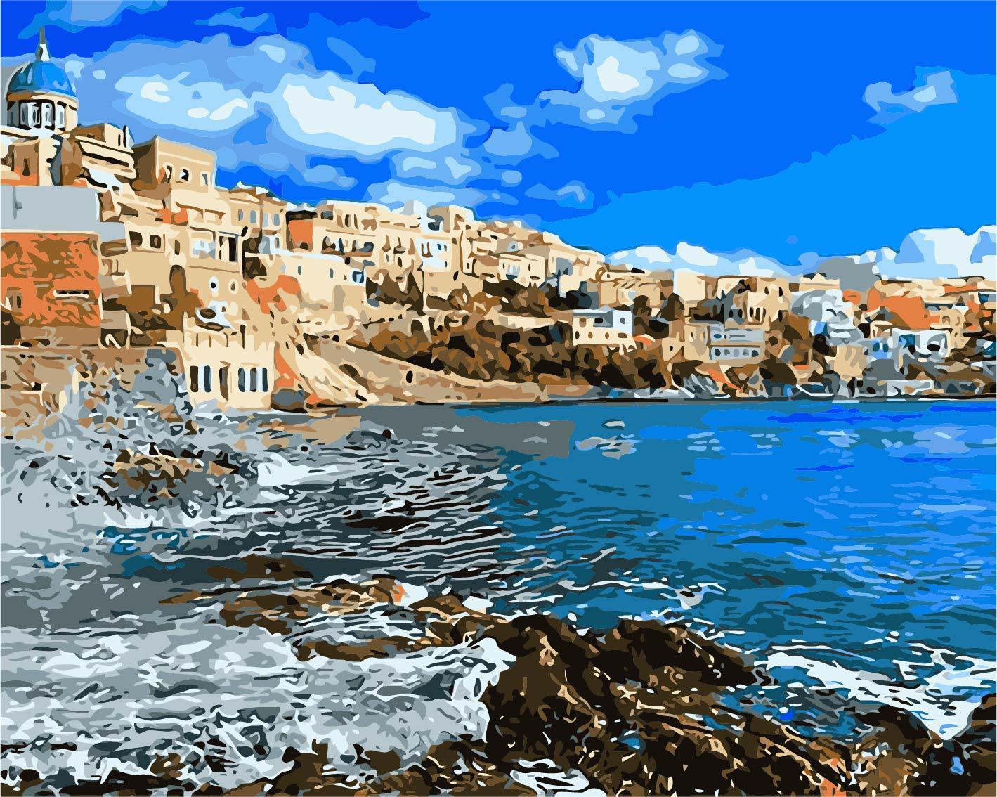 Картина рисование по номерам Paintboy Греция W4363 40х50 см Море, морской пейзаж, корабли набор для росписи краски, кисти, холст
Картина рисование по номерам Paintboy Греция W4363 40х50 см Море, морской пейзаж, корабли набор для росписи краски, кисти, холст