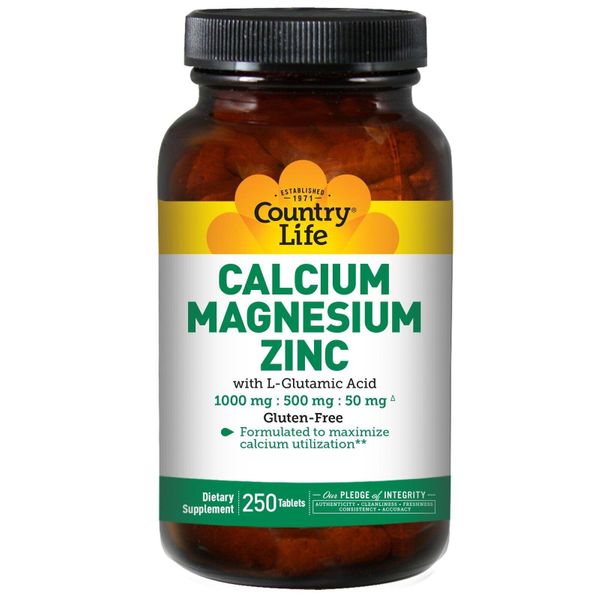 Кальций магний цинк Calcium Magnesium Zinc + L-Glutamic Acid Country Life 250 таблеток (COL002)
Кальций магний цинк Calcium Magnesium Zinc + L-Glutamic Acid Country Life 250 таблеток (COL002)