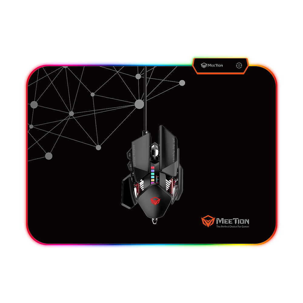 Коврик для мыши с подсветкой MeeTion Backlit Gaming Mouse Pad RGB MT-PD120. Black
Коврик для мыши с подсветкой MeeTion Backlit Gaming Mouse Pad RGB MT-PD120. Black