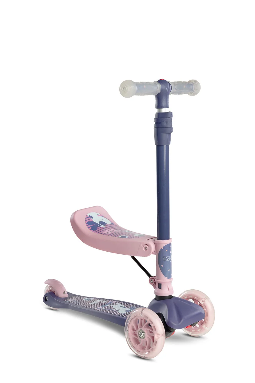 Самокат Caretero Tixi Pink трехколесный с сидением и светящимися колесами + нажимной тормоз
Самокат Caretero Tixi Pink трехколесный с сидением и светящимися колесами + нажимной тормоз