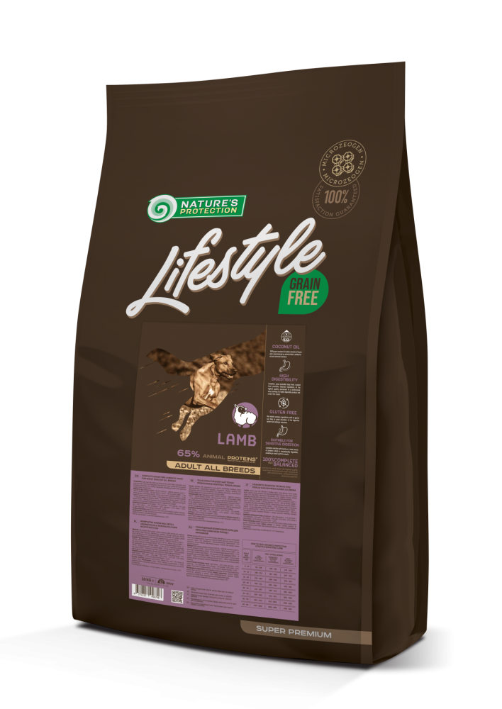 Сухой беззерновой корм с ягненком для взрослых собак всех пород Nature's Protection Lifestyle Grain Free Lamb Adult All Breeds 17кг (NPLSB46045)
Сухой беззерновой корм с ягненком для взрослых собак всех пород Nature's Protection Lifestyle Grain Free Lamb Adult All Breeds 17кг (NPLSB46045)