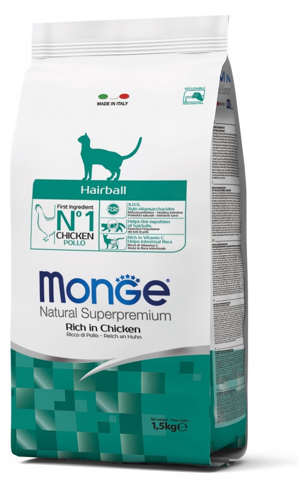 Корм Monge CAT Hairball профилактика шерстевыведения у взрослых котов всех пород, 10 кг (70004794)
Корм Monge CAT Hairball профилактика шерстевыведения у взрослых котов всех пород, 10 кг (70004794)
