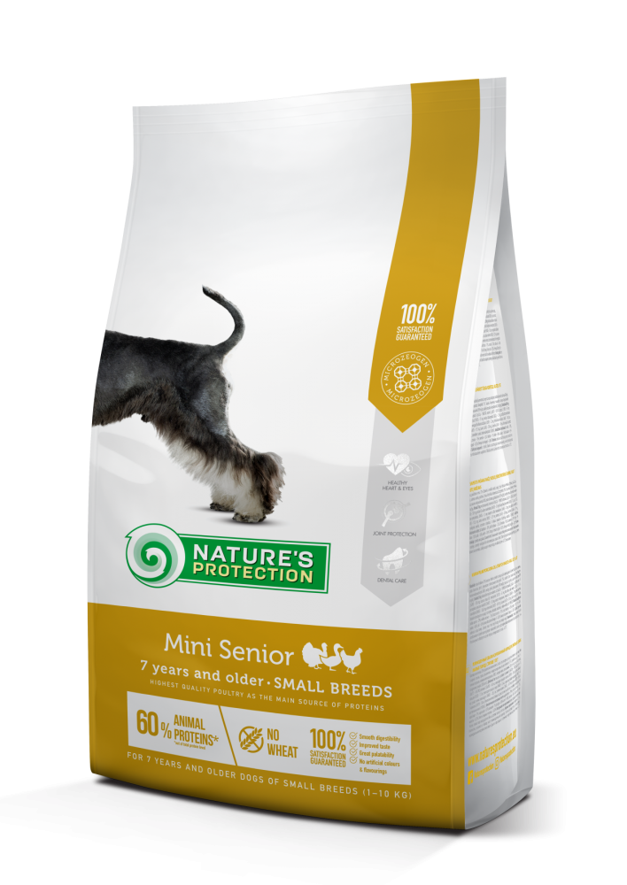 Сухой корм для взрослых собак малых пород старше 7 лет Nature's Protection Mini Senior Small Breeds, 7.5кг (NPS45754)
Сухой корм для взрослых собак малых пород старше 7 лет Nature's Protection Mini Senior Small Breeds, 7.5кг (NPS45754)