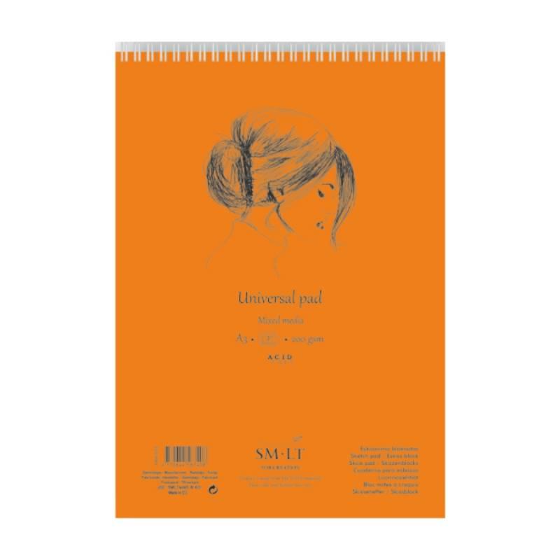 Альбом для рисования A3 Smiltainis 200г/м2 среднее зерно 30л на спирали (4770644587408)
Альбом для рисования A3 Smiltainis 200г/м2 среднее зерно 30л на спирали (4770644587408)