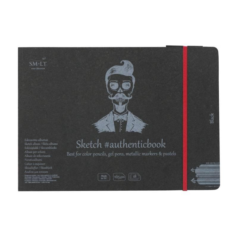 Альбом для рисования A5 Smiltainis AUTHENTIC 24,5x17,6см 165г/м2 на спирали черная бумага 18л (4770644587712)
Альбом для рисования A5 Smiltainis AUTHENTIC 24,5x17,6см 165г/м2 на спирали черная бумага 18л (4770644587712)