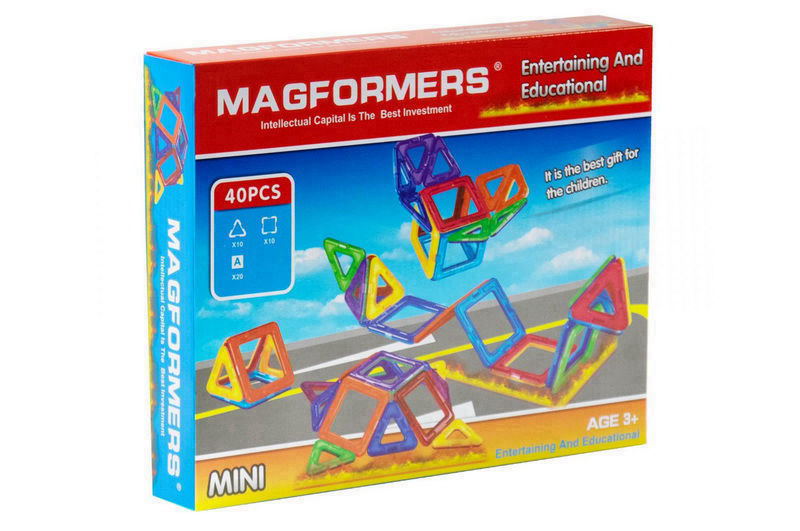 Конструктор магнійтний A-Toys "Magformers" 40 деталей 298*5*24 см різнобарвний 008A
Конструктор магнійтний A-Toys "Magformers" 40 деталей 298*5*24 см різнобарвний 008A