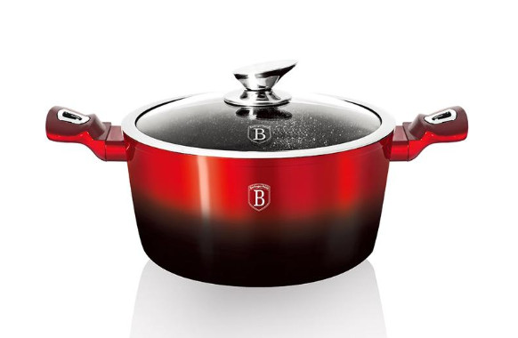 Кастрюля алюминиевая Berlinger Haus Burgundy Metallic Line 2.5 л Ø20 см с 3-х слойным мраморным антипригарным покрытием (BH-1627-N)
Кастрюля алюминиевая Berlinger Haus Burgundy Metallic Line 2.5 л Ø20 см с 3-х слойным мраморным антипригарным покрытием (BH-1627-N)