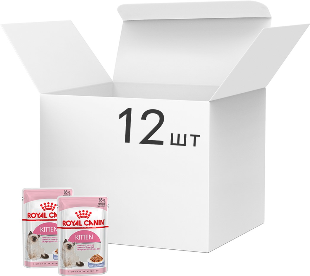 Упаковка влажного корма для котят до 12 месяцев Royal Canin Kitten Instinctive в желе 12 шт по 85 г (9003579311783) (311714)
Упаковка влажного корма для котят до 12 месяцев Royal Canin Kitten Instinctive в желе 12 шт по 85 г (9003579311783) (311714)