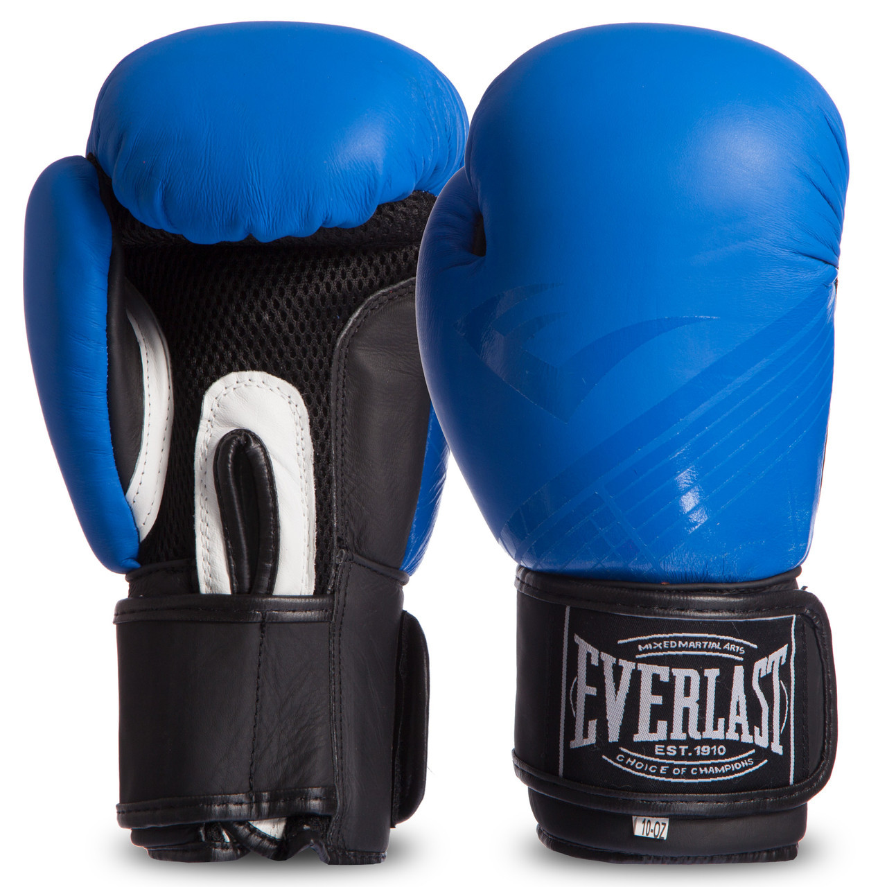 Перчатки для бокса и единоборств Everlast Champ кожаные 0704 синий-черный 12 унций
Перчатки для бокса и единоборств Everlast Champ кожаные 0704 синий-черный 12 унций
