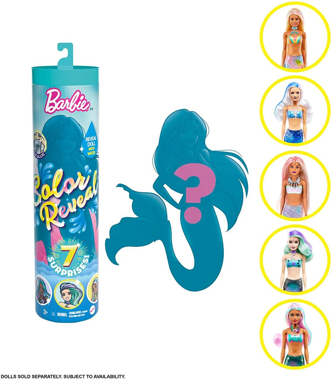 Кукла Барби Русалочка Цветное перевоплощение 7 сюрпризов (GTP43) Barbie Color Reveal от Mattel
Кукла Барби Русалочка Цветное перевоплощение 7 сюрпризов (GTP43) Barbie Color Reveal от Mattel