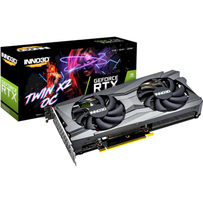 Inno3D GeForce RTX 3060 TWIN X2 OC (N30602-12D6X-11902120)
Inno3D GeForce RTX 3060 TWIN X2 OC (N30602-12D6X-11902120)