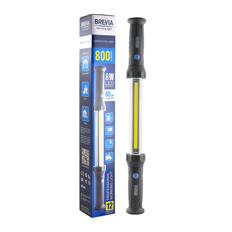 Профессиональная инспекционная лампа Brevia LED 60см 8W COB 800lm 2200mAh Power Bank 11420
Профессиональная инспекционная лампа Brevia LED 60см 8W COB 800lm 2200mAh Power Bank 11420