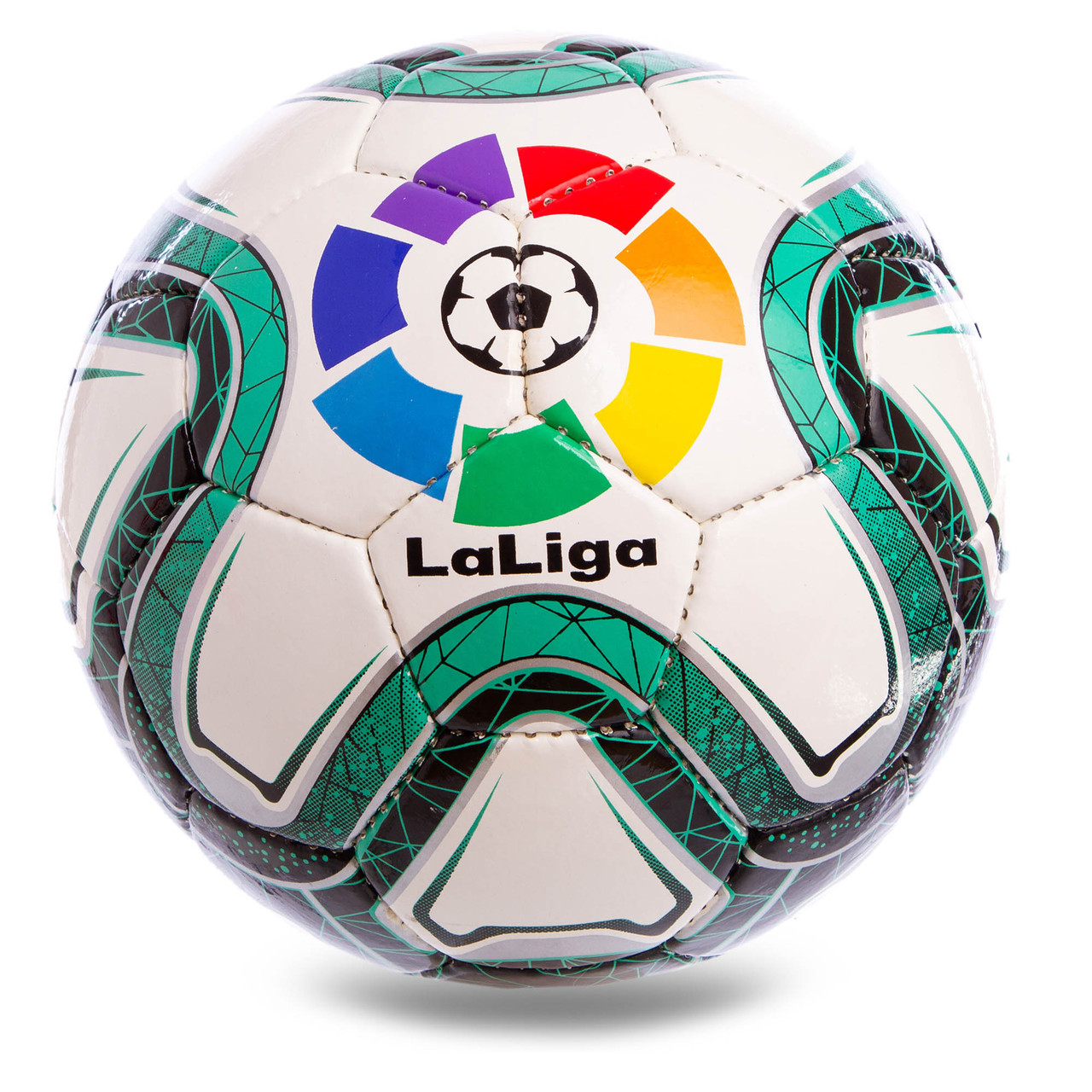 Мяч футбольный 5 размера испанской Ли Лига La Liga 2019-2020, полиуретан сшит вручную бело зеленый (FB-2144)
Мяч футбольный 5 размера испанской Ли Лига La Liga 2019-2020, полиуретан сшит вручную бело зеленый (FB-2144)