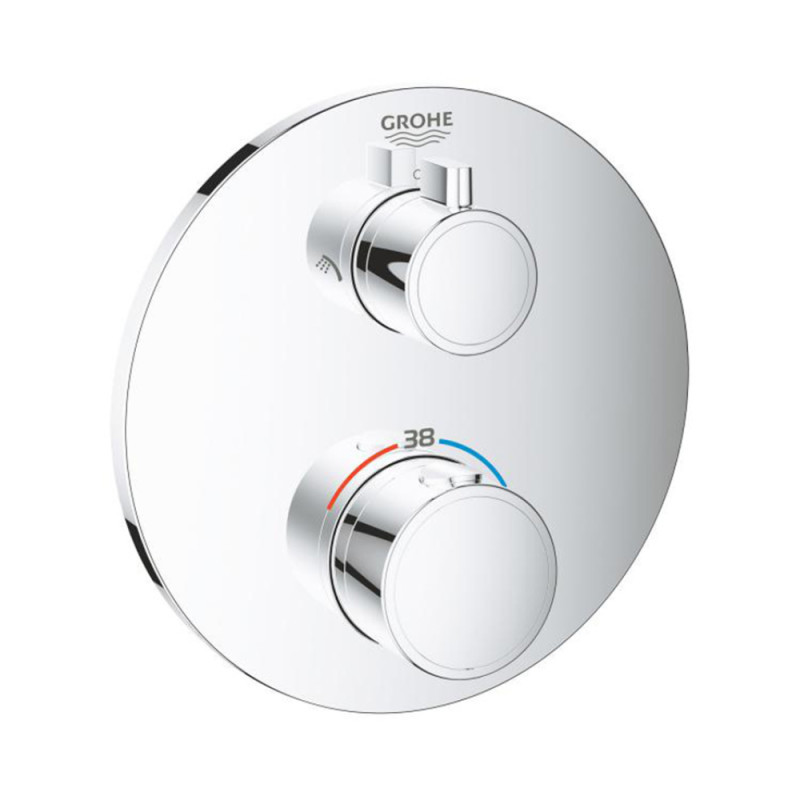 Внешняя часть термостатического смесителя Grohe Grohtherm для душа (24076000)
Внешняя часть термостатического смесителя Grohe Grohtherm для душа (24076000)