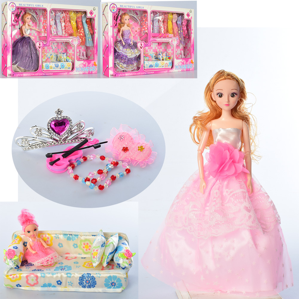 Кукла с нарядом 288-8 (18шт) 30см,шарнирн, платья, дочка10см,диван,микс вид,в кор-ке, 62-36-8,5см
Кукла с нарядом 288-8 (18шт) 30см,шарнирн, платья, дочка10см,диван,микс вид,в кор-ке, 62-36-8,5см