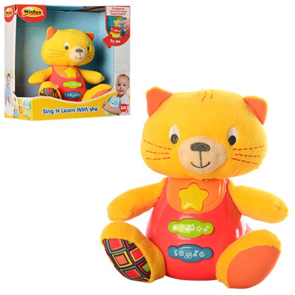 Животное 0685-NL (12шт) котенок 15,5см,18см,муз-звук,свет,плюш+пласт,на бат-ке,20,5-21,5-11,5
Животное 0685-NL (12шт) котенок 15,5см,18см,муз-звук,свет,плюш+пласт,на бат-ке,20,5-21,5-11,5