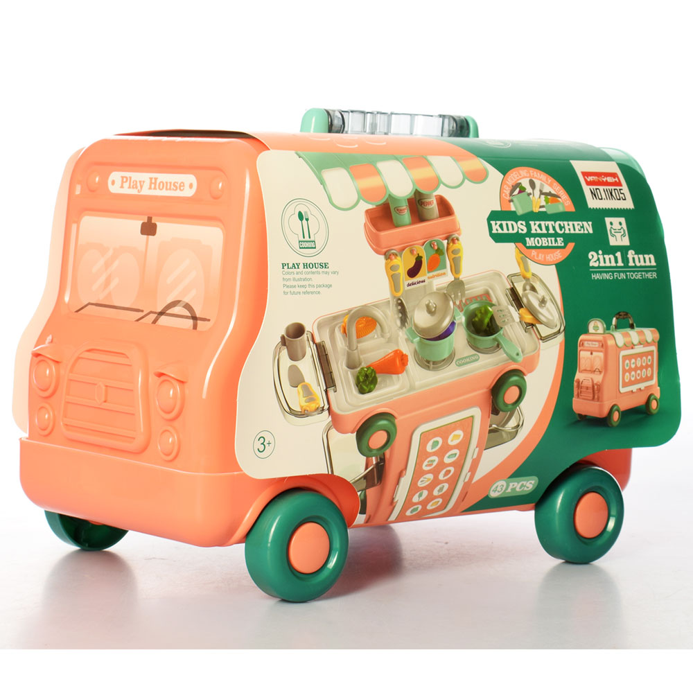 Кухня 11K05 (12шт) плита, мойка, посуда, продукты, 43пр, чемодан-машина,в карт.обертке, 34,5-27-22см
Кухня 11K05 (12шт) плита, мойка, посуда, продукты, 43пр, чемодан-машина,в карт.обертке, 34,5-27-22см
