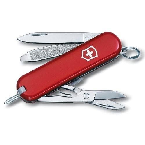 Нож складной швейцарский многофункциональный Victorinox Signature червоний з ручкою
Нож складной швейцарский многофункциональный Victorinox Signature червоний з ручкою