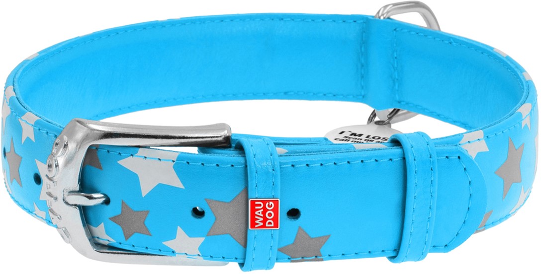 Ошейник для собак кожаный Collar WAUDOG Glamour с QR паспортом, узор "Звёздочка", светящийся/светоотражающий, M, Ш 25 мм, Дл 38-49 см
Ошейник для собак кожаный Collar WAUDOG Glamour с QR паспортом, узор "Звёздочка", светящийся/светоотражающий, M, Ш 25 мм, Дл 38-49 см