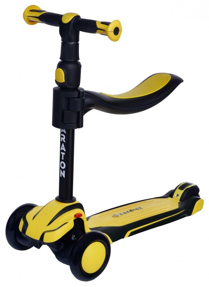 Детский трехколесный самокат с сиденьем Maraton Scooter Flex My Go 2024 Yellow-Black
Детский трехколесный самокат с сиденьем Maraton Scooter Flex My Go 2024 Yellow-Black