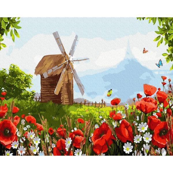 Картина по номерам "Мельница в маковом поле" BrushMe холст на подрамнике 40x50см GX34359
Картина по номерам "Мельница в маковом поле" BrushMe холст на подрамнике 40x50см GX34359