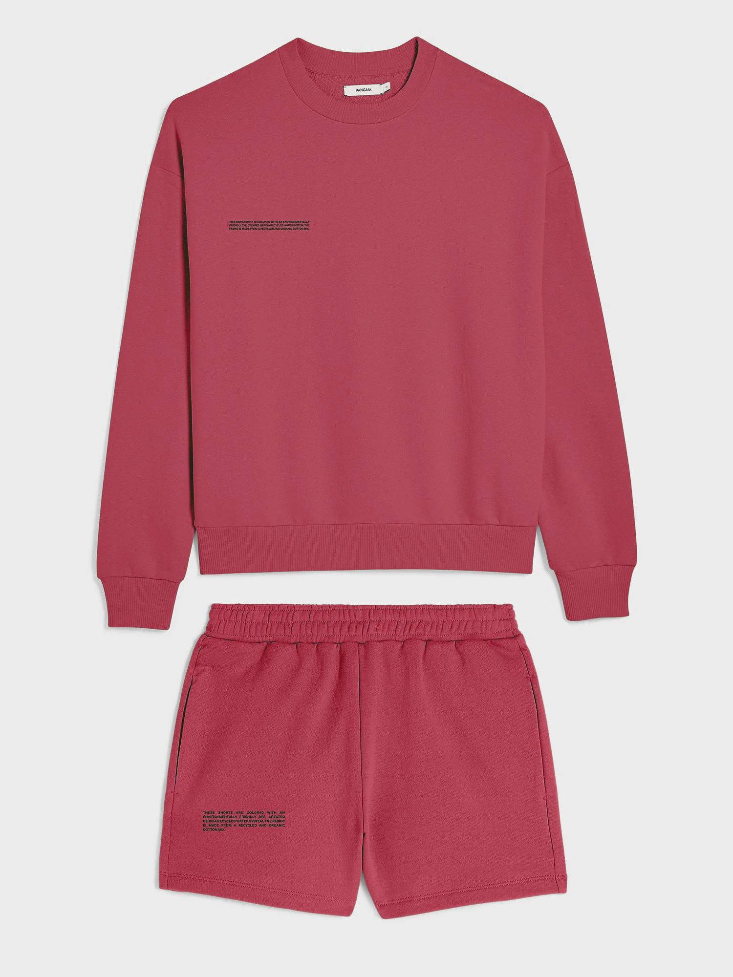 Облегченный женский oversized костюм (свитшот и шорты) из органического хлопка The Pangaia Lightweight Organic Cotton Suit Purple Coral вишневый S
Облегченный женский oversized костюм (свитшот и шорты) из органического хлопка The Pangaia Lightweight Organic Cotton Suit Purple Coral вишневый S