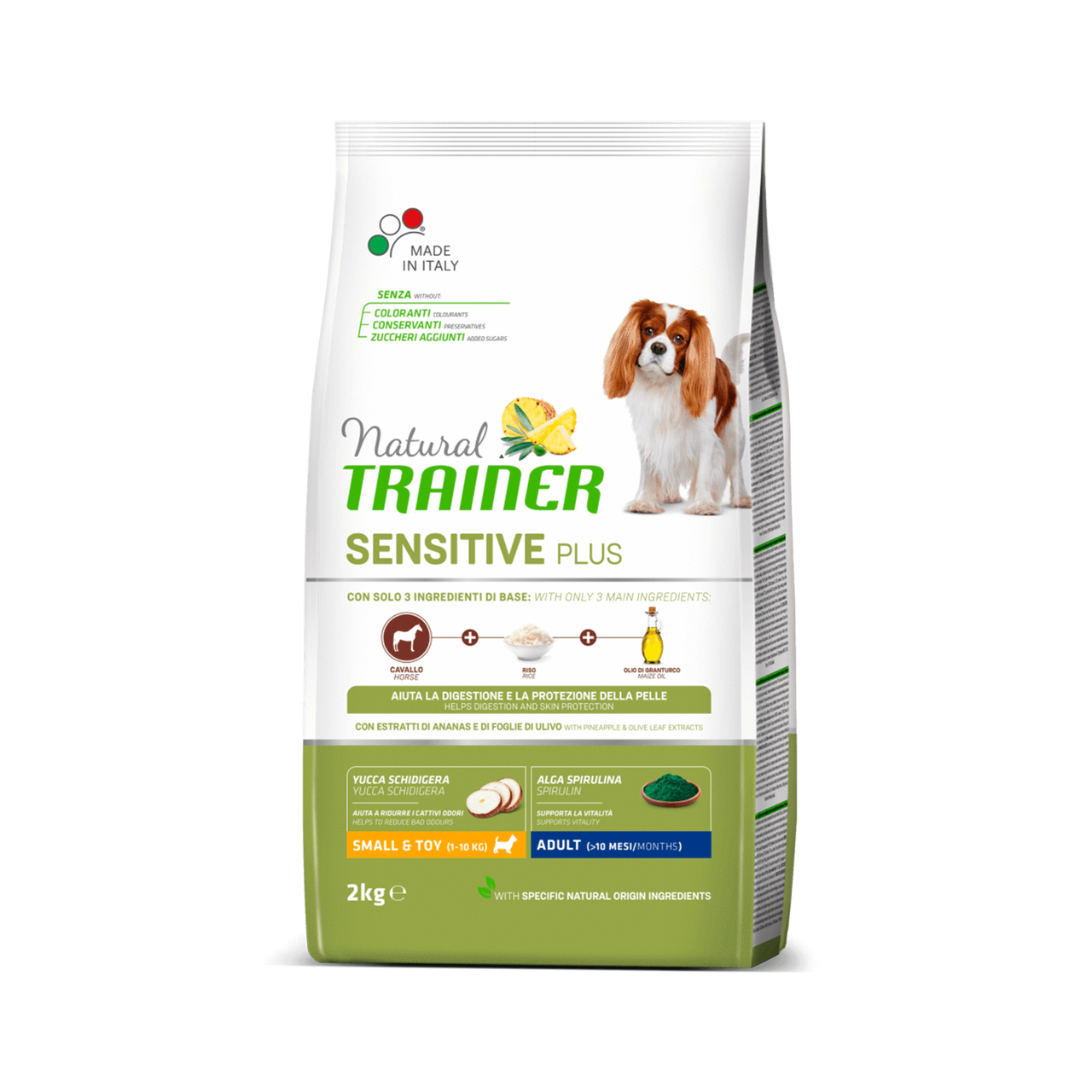 Сухой корм Trainer (Трейнер) Dog Sensitive Plus Adult Mini для взрослых собак мелких пород с кониной, 2 кг
Сухой корм Trainer (Трейнер) Dog Sensitive Plus Adult Mini для взрослых собак мелких пород с кониной, 2 кг