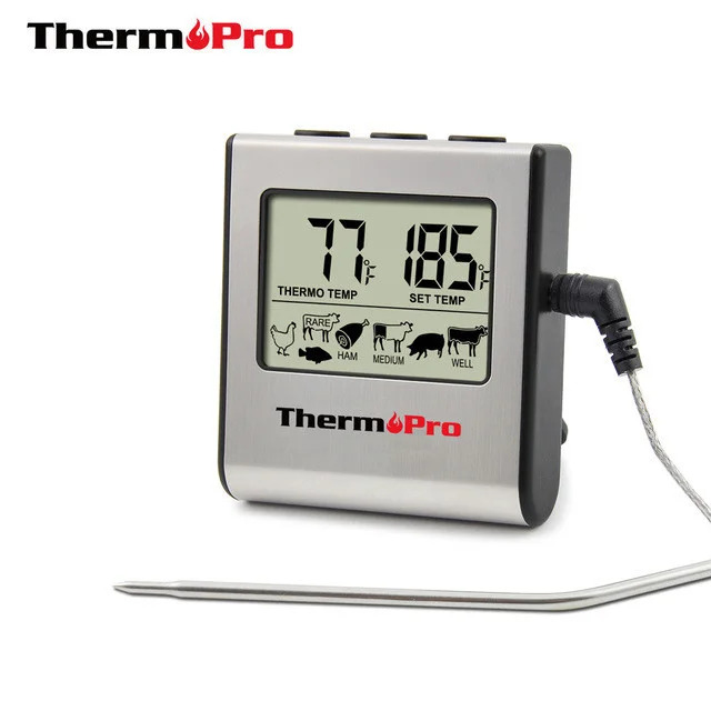 Цифровой термометр для мяса Thermopro TP16 режимы измерения для разных продуктов
Цифровой термометр для мяса Thermopro TP16 режимы измерения для разных продуктов