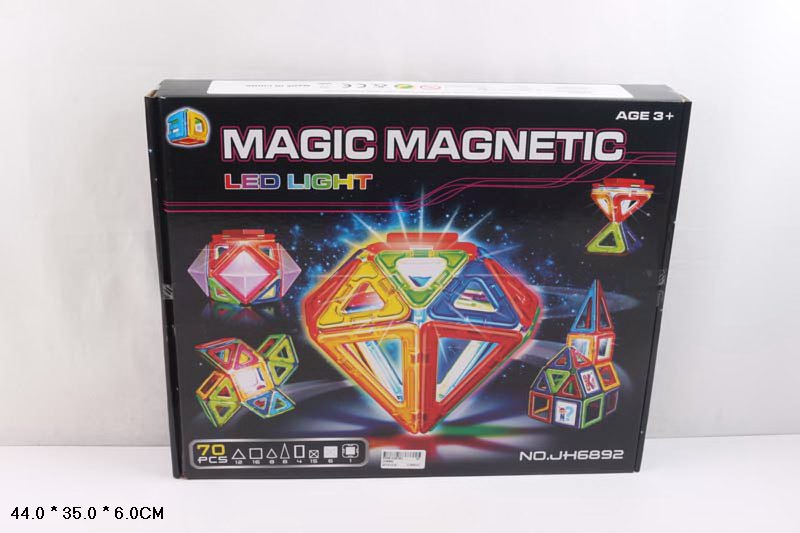 Магнитный конструктор MAGIC MAGNETIC 70дет., в коробке 44*35*6см (24шт/3) (JH6892)
Магнитный конструктор MAGIC MAGNETIC 70дет., в коробке 44*35*6см (24шт/3) (JH6892)