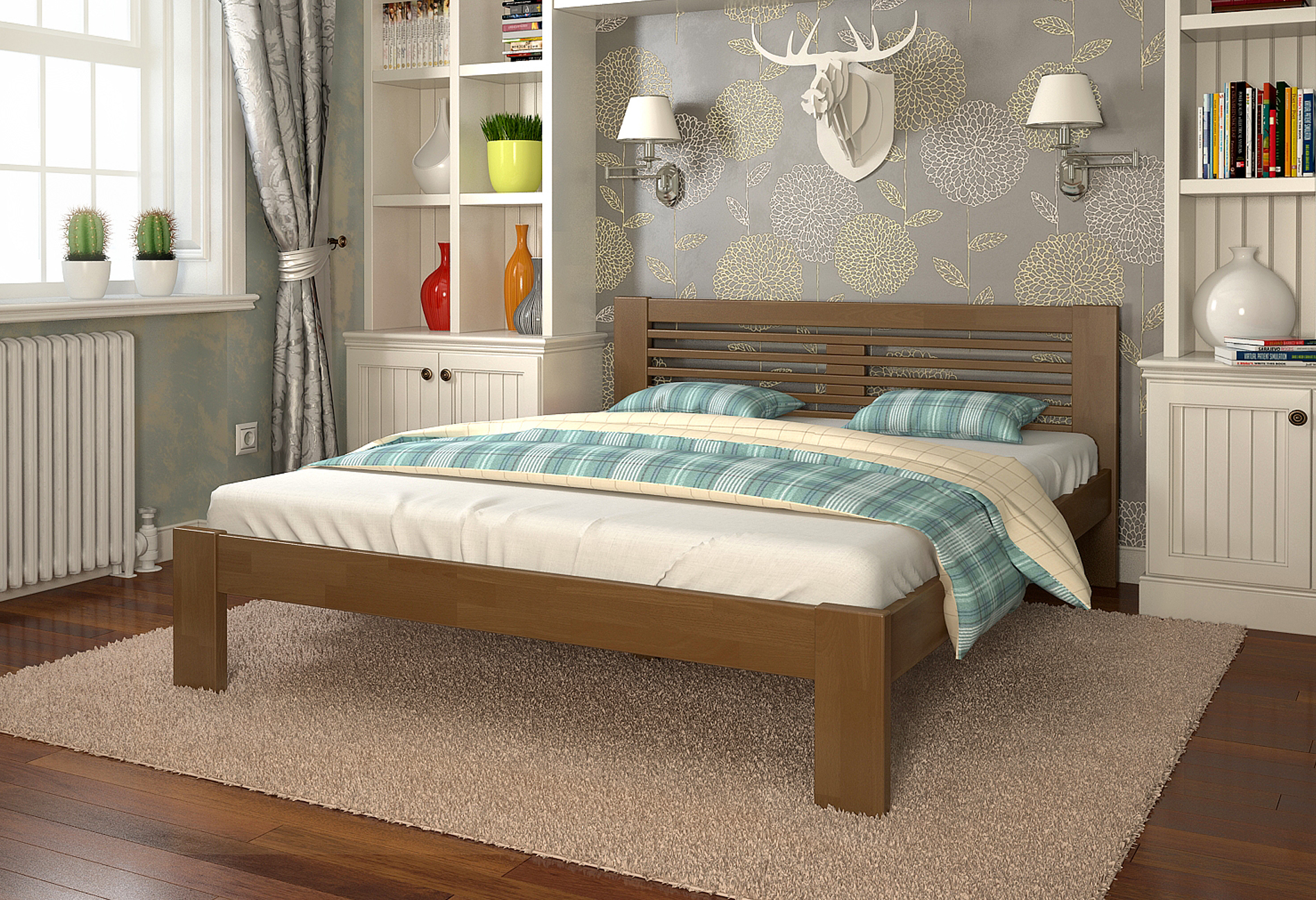 Кровать Arbordrev Шопен (90*200) бук Орех 
Кровать Arbordrev Шопен (90*200) бук Орех
